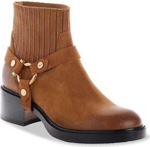Chlo&eacute; Dakota Biker Bootie in Gold Brown at Nordstrom Rack, Size 7Us / 37Eu