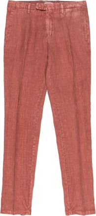 Boglioli Mens Slim Straight Trouser In Rust