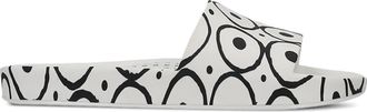 Melissa x 10 Corso bubbles-print slides - women - Rubber/Rubber/Rubber - 12 - White