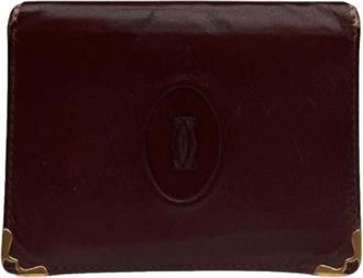 Cartier Pre-owned Vintage Portemonnee - unisex - Vintage Accessoires - Rood - ONE Size - Leer - Vintage