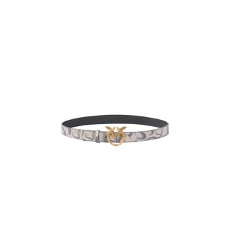 Pinko 3-cm Riem met Love Birds-gesp - Dames - Riemen - Veelkleurig - L - Leer - Accessoires