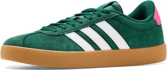 adidas VL Court 3.0 Womens Shoes Collegiate Green/White/Pulse Magenta : 5.5 B - Medium, Leather