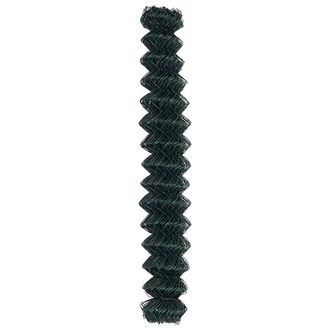 Berkfield Home Green Chain Link Fence Green 1.6x25 m Steel