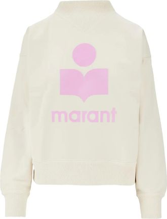 Isabel Marant Moby logo-detail sweatshirt - women - Cotton/Polyester - 32 - Neutrals