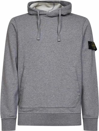 Stone Island Garment-dyed Fleece Hoodie - Heren - Hoodies - Grijs - XL - Katoen - Hoodies & sweatvesten
