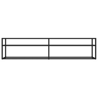 Berkfield Home TV Cabinet Transparent 180x40x40.5 cm Tempered Glass in Clear