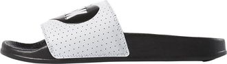 Reebok Classic Slide Soft Sole Cozy Flat Heel Sports Slippers Black White EF8149