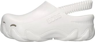 GCDS Gcds Slingback Clogs met Logo-reli&euml;f - Heren - Klompen - Wit - 39 EU - Schoenen