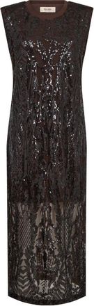 Mos Mosh Aran Harli Sequins Dress - Dresses - Mujer - Marr&oacute;n - XL