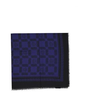Versace Scarves, female, Blue, Size: ONE SIZE Foulard Square Scarf