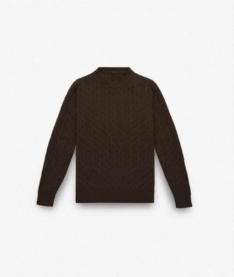 Larusmiani Cable Knit Sweater Col Du Pillon Sweater