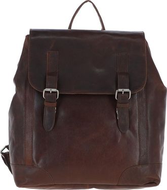 Ashwood Leather Mens Enrico Real Vintage Backpack - Chocolate - One Size