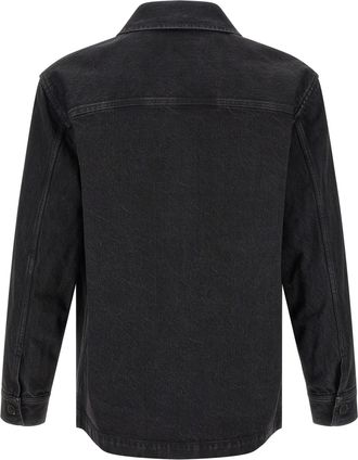 Saint Laurent Mens Black Cotton Blouse