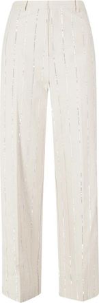 Isabelle Blanche Rechte broek - Dames - Straight fit broeken - Beige - M - Broeken
