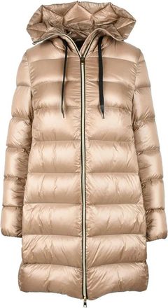 ANNIE PARIS Long Puffer Jacket - Beige