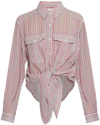 Isabel Marant Striped Multicolour Shirt With Bow