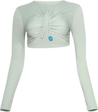 CHRISTOPHER ESBER Top a coste - Verde