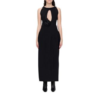 Magda Butrym Maxi Dresses, female, Black, 2XS, Sophisticated Maxi Dress with Cut-Out Detail