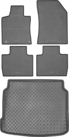 OEM Peugeot 508 Ii Sed&aacute;n A Partir De 2019 Set - Alfombrillas De Goma Para Coche + Alfombrilla Para Maletero