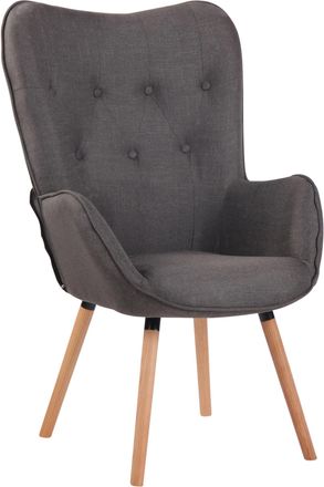 Clp Clp - Sill&oacute;n N&oacute;rdico Ashford Tapizado En Tela Gris Oscuro Natural