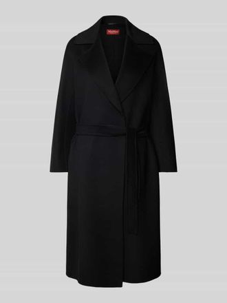 Max Mara Wollmantel mit Seiden- und Kaschmir-Anteil Modell CLES in Black, Gr&ouml;&szlig;e 38