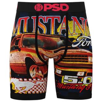PSD Mens Graphic Briefs - Black/Orange/Red Size XL