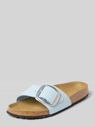 Birkenstock Sandalette aus Nubukleder Modell MADRID BIG BUCKLE in Hellblau, Gr&ouml;&szlig;e 40