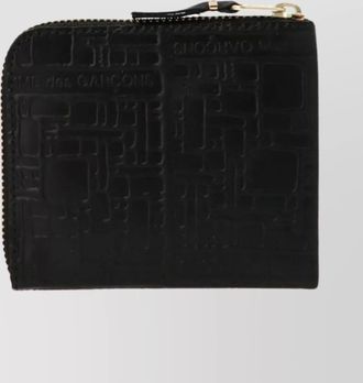 Comme Des Gar&ccedil;ons embossed logo pattern wallet