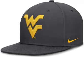 Nike West Virginia Pro Nike Mens Dri-FIT College Fitted Hat in Grey | NC1106FWVN-RY6