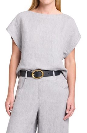 TWP Simple Cap Sleeve Top in Light Heather Grey at Nordstrom, Size Xx-Small