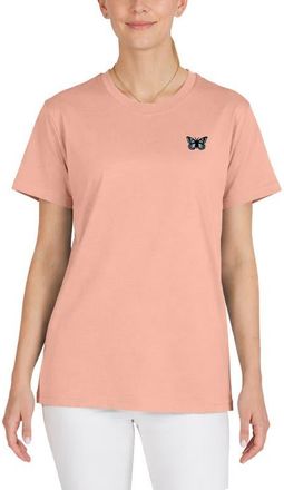Dalix Butterfly Womens Relaxed Tee in Terracotta at Nordstrom, Size Xx-Large