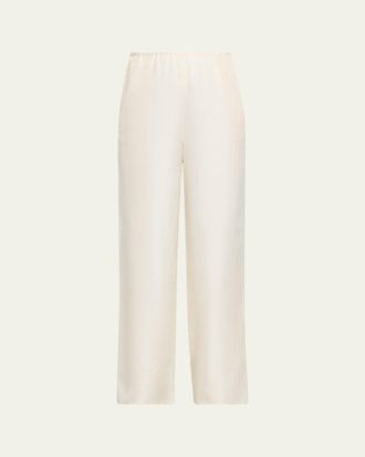Toteme Monogram Silk Pj Bottoms