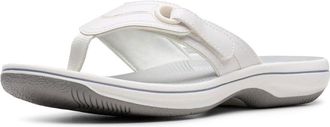 Clarks Premium Womens Brinkley Reyna Sandal, White, 4 UK