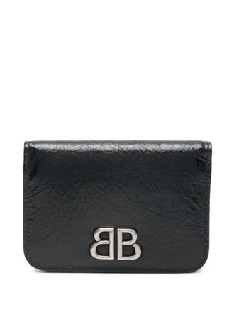 Balenciaga Monaco leather wallet - Black
