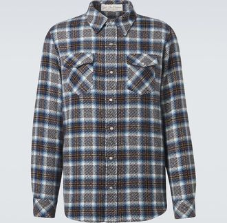 God's True Cashmere Lightning Storm cashmere shirt with moonstone