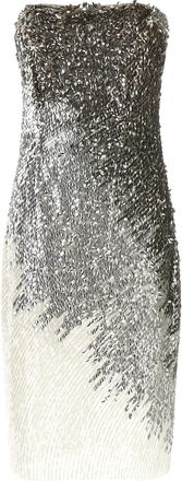 Elisabetta Franchi Silver Polyamide Midi Womens Dress