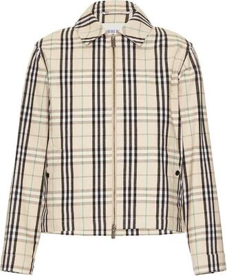 Burberry Vintage Check Harrington Jacket, Size X-Large
