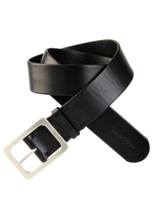 Marc O'Polo Lederg&uuml;rtel MARC OPOLO, Damen, Gr. 80, schwarz, Rindsleder, Basic, G&uuml;rtel Lederg&uuml;rtel, Breite ca. 4 cm, in schlichtem, klassischem Design