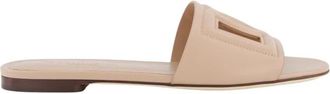 Dolce & Gabbana Platte Slides Continuativo Damesschoenen - Dames - Sandalen - Roze - 37 EU - Schoenen