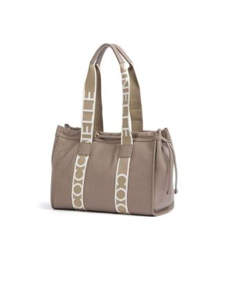 Coccinelle Womens Tote Warm Taupe Cow Leather Tote-bags