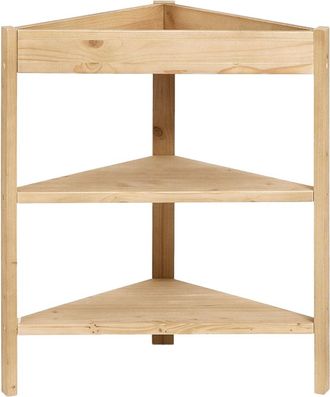 Hannun Estantería esquinera de madera de color natural