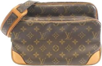 Louis Vuitton Pre-owned Cross Body Bags, male, Brown, Size: ONE SIZE Pre-owned Monogram Nile Shoulder Bag