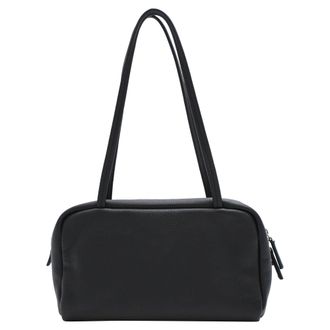 The Row Nappa Astra Bowling Bag in Black Leather