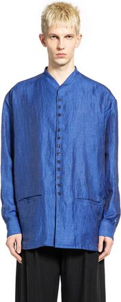 Giorgio Armani Faded Linen Blend Shirt Jacket