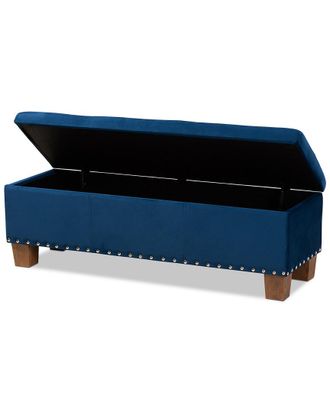 Baxton Studio Hannah Button-Storage Ottoman Bench