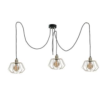 Netlighting Laya Cluster Pendant Ceiling Light Gold 3x E27