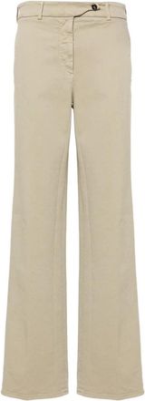 N&deg;21 Rechte broek - Dames - Wijde Broeken - Beige - XL - Katoen - Broeken