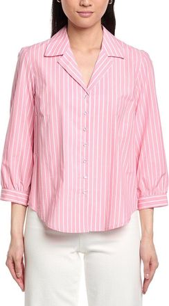 Jones New York Open Collar 3/4-Sleeve Blouse