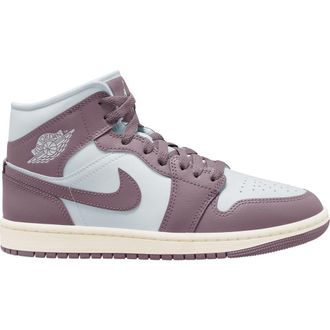 Nike Jordan Air Jordan 1 Mid Sneaker in Pure Platinum/Sky Mauve/Sail at Nordstrom Rack, Size 7.5