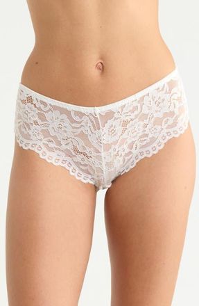 Kilo Brava Lace Hipster Panties in White at Nordstrom, Size Xxx-Large